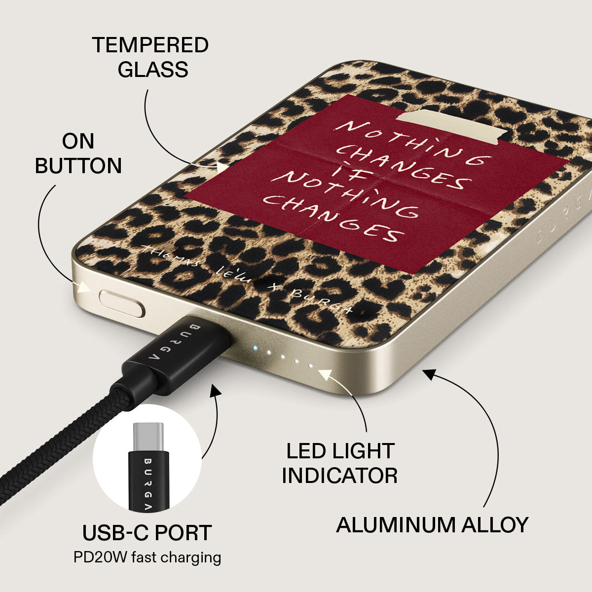 Nothing Changes - Magnetic Power Bank