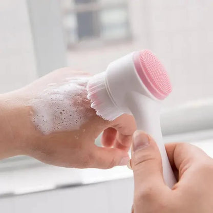 Multifunction Vacuum Blackhead Remover Skin Care Device Soft Silicon Face Wash Brush Facial Massager Electric Deep Clean Brush