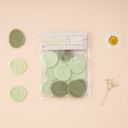 Tsuki ‘Cottage Friends’ Wax Seal Sticker Set ☾
