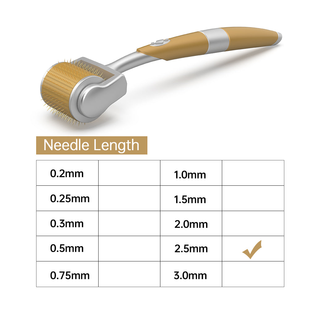 Derma Roller 540 192 stainless steel Micro Needles Skin Roller 0.5mm 1mm 1.5mm Medical Roller