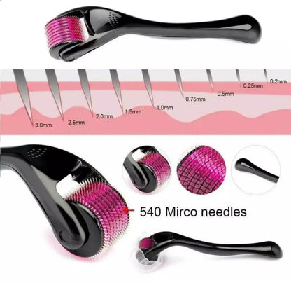Disposable Derma Roller Micro Needle System for Facial Skin Tightening with 540 Tips Portable & Safe