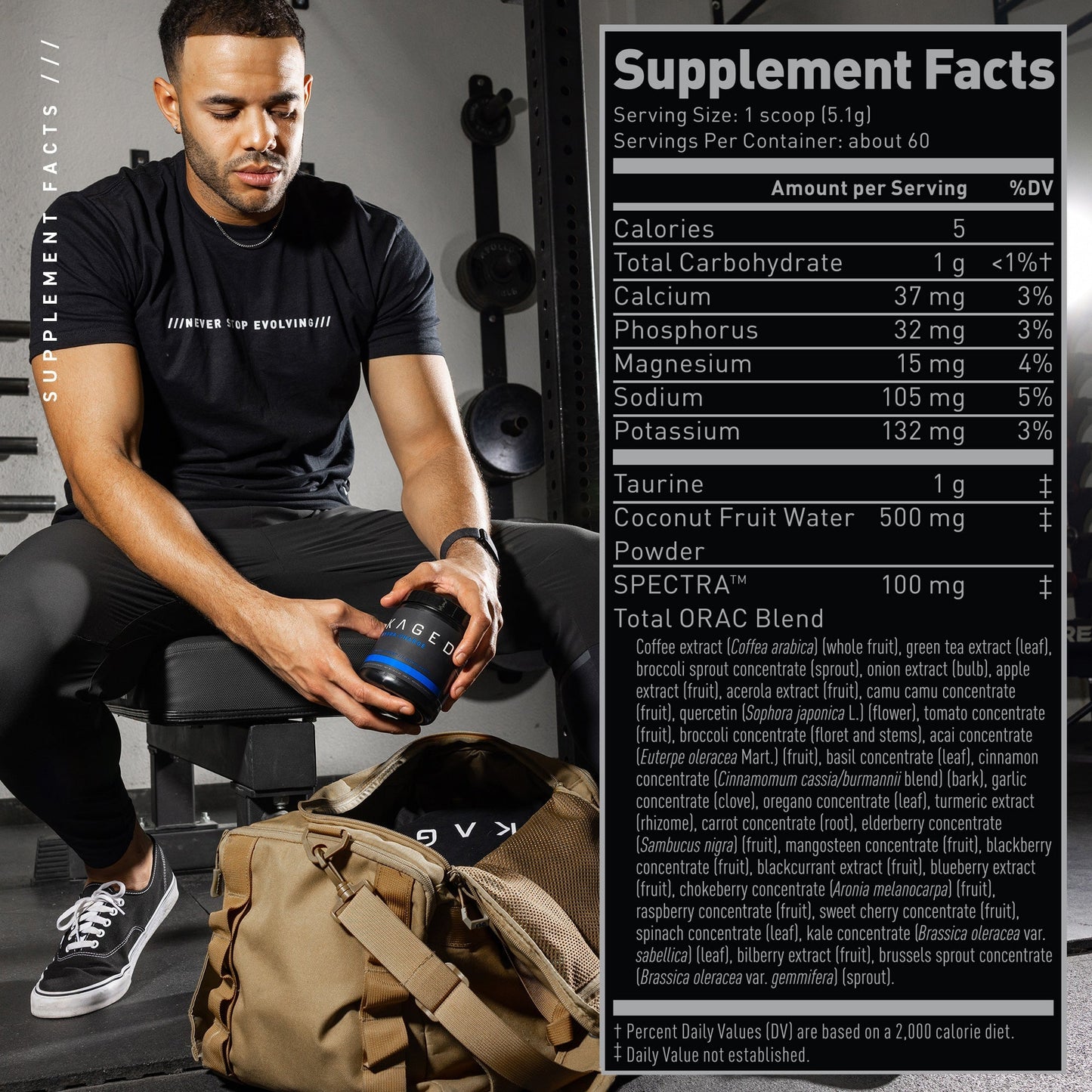 Kaged Hydra-Charge Electrolyte Drink Mix