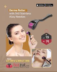 Disposable Derma Roller Micro Needle System for Facial Skin Tightening with 540 Tips Portable & Safe