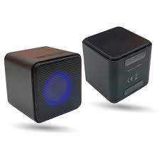 Custom Logo RGB LED for Light Mini Portable Wireless Cube Speaker for Computer Mobile Phone Promotional Corporate Gifts