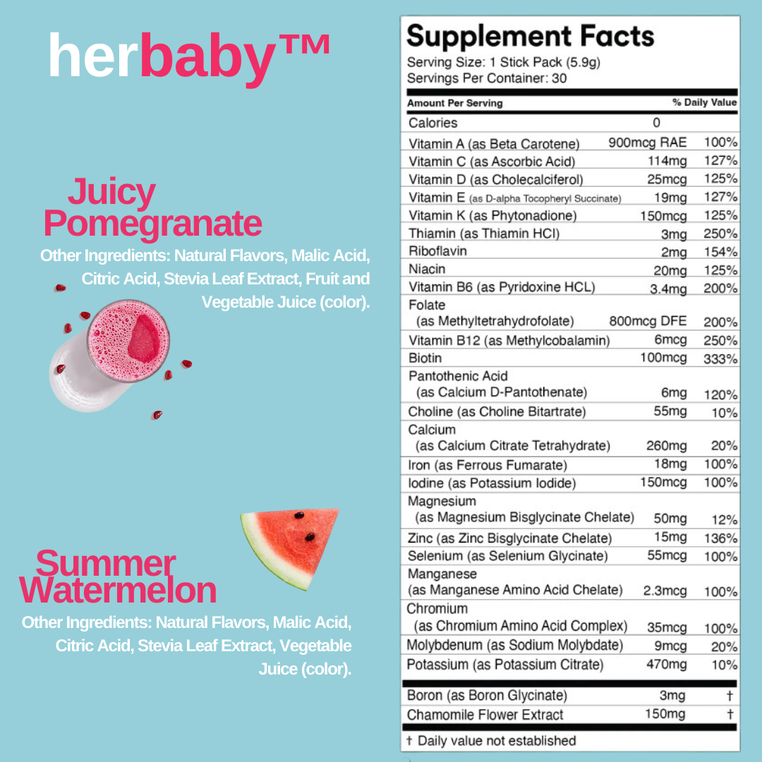 mixhers herbaby™ pre & postnatal supplement drink