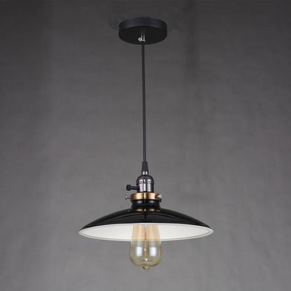 Zelus - Vintage Retro Metal Shade Hanging Lamp