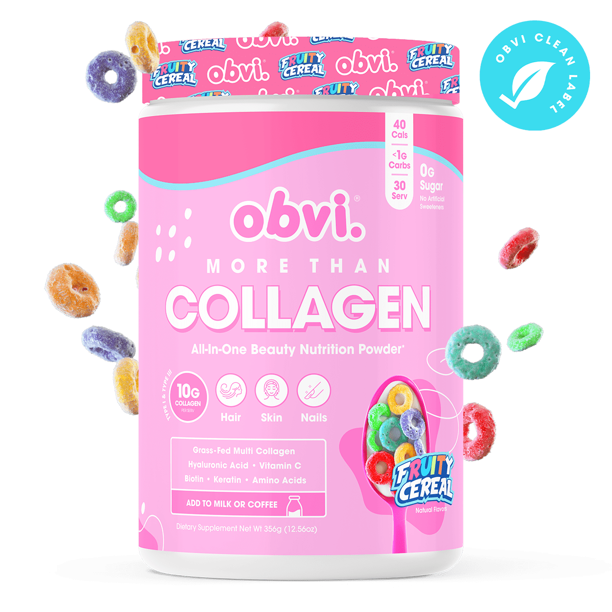 Obvi More Than Collagen | Fruity Cereal